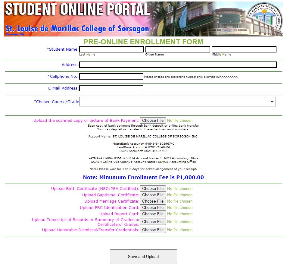 Fill Up Form